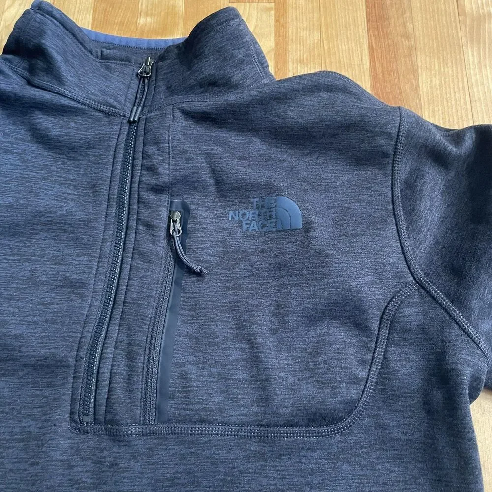 The North Face Sweater Knit Fleece 1/4 Zip Pullover Mock Neck‎ Mens M EUC